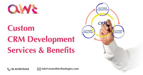 Custom CRM development services improving customer management, automation, and business.