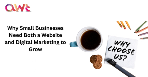 Small business website and digital marketing growth concept